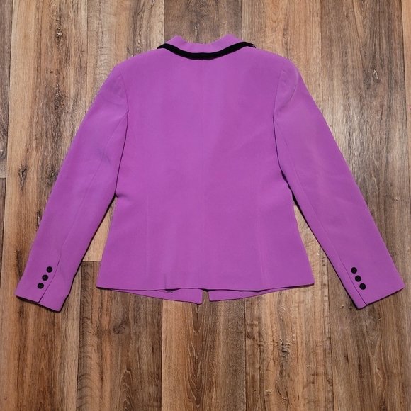 VINTAGE CASUAL CORNER Purple Blazer Size 8 - Picture 7 of 8